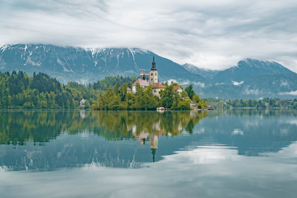 Pilgrimage Church of the Assumption of Mary -Lake bled - photogenic places in europe