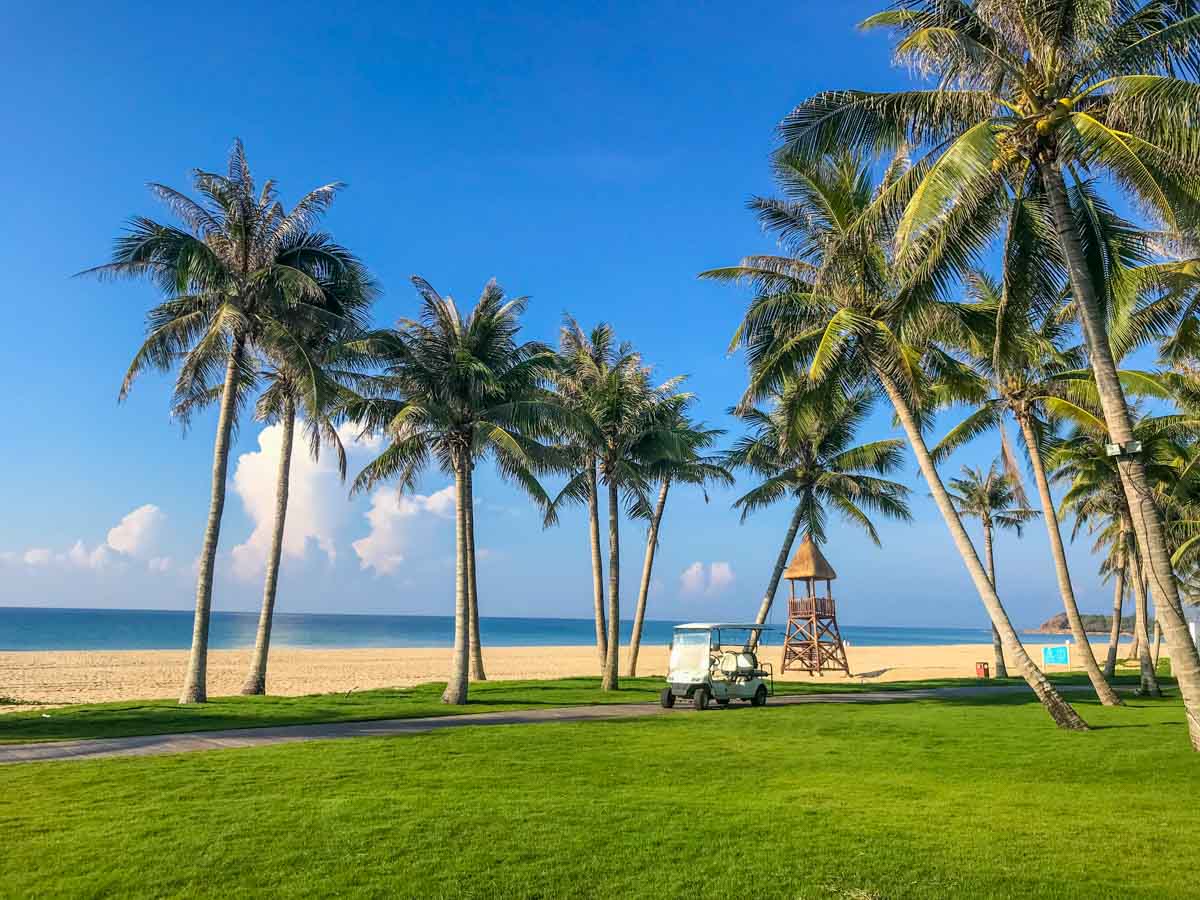 Private Beach at Raffles Hainan Hotel - Raffles Hainan Hotel Review