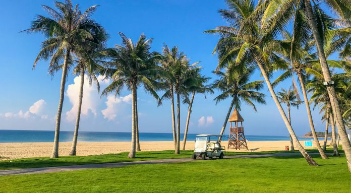Private Beach at Raffles Hainan Hotel - Visit Hainan Island