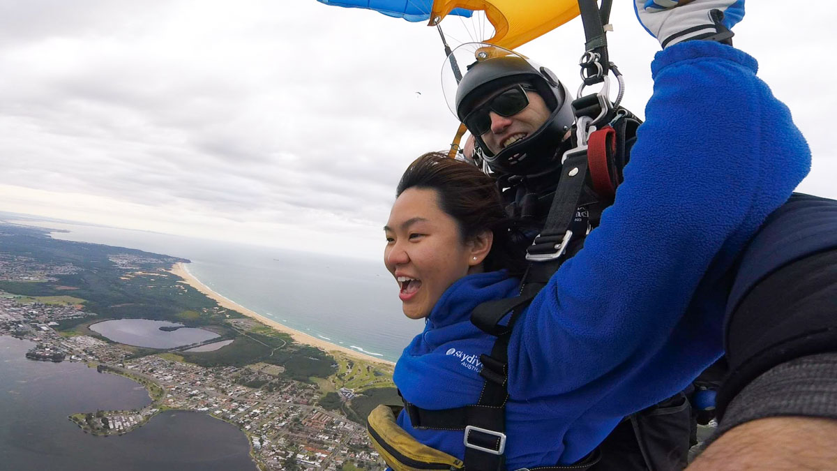 Skydive Newcastle - Australia Road Trip