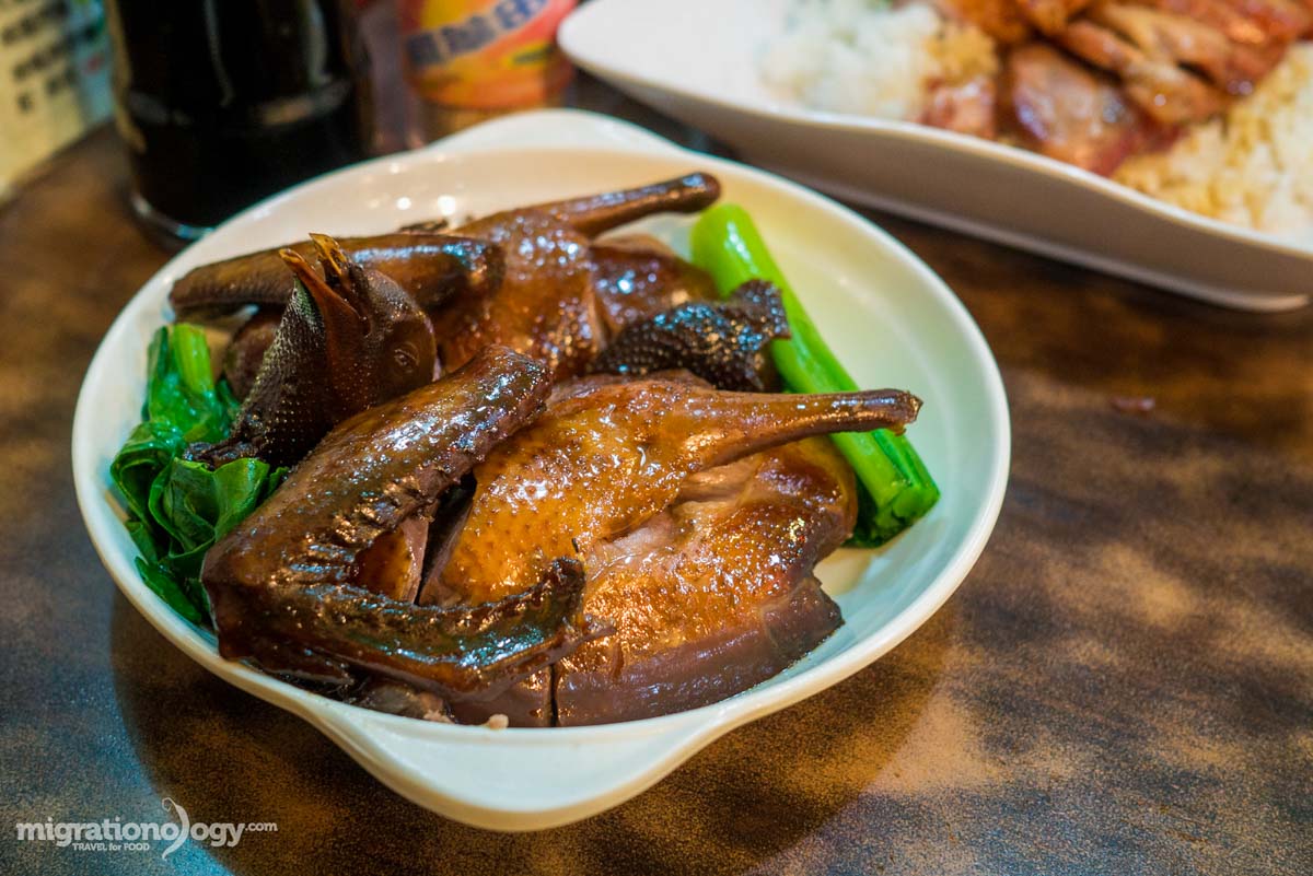 Soy Sauce Braised Pigeon at Kwan Yu Roast Meat - Hong Kong Food Guide