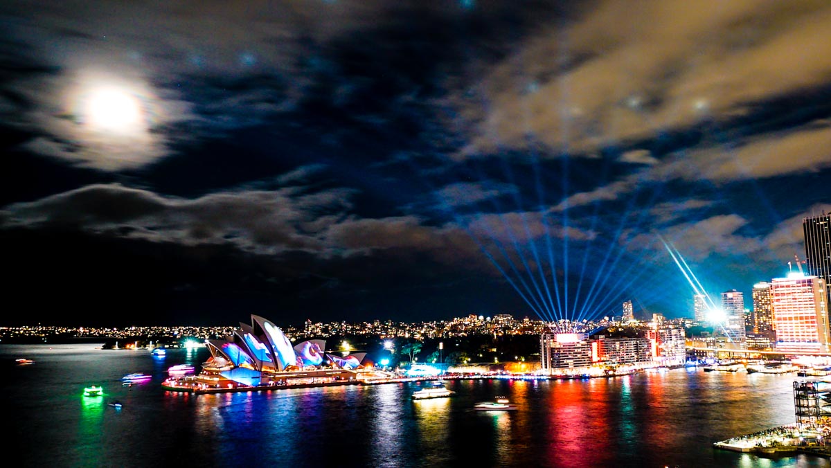Sydney Opera House Night Lights - NSW Australia Road Trip Itinerary