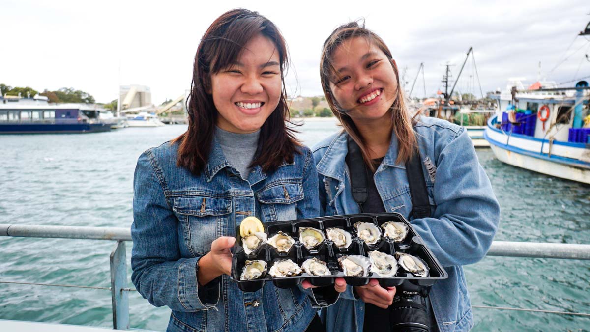 Sydney fish market rocks oysters - NSW Australia Road Trip Itinerary