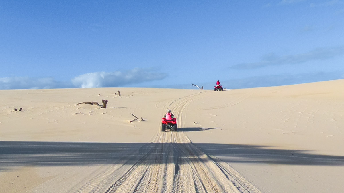 quad biking at sand dune adventures in port stephens - NSW Australia Road Trip Itinerary