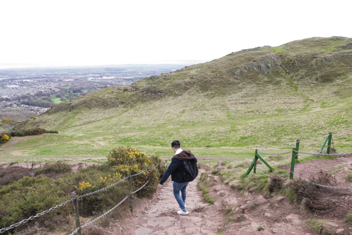 Arthurs Seat in Edinburgh UK - Benefits of Solo Travelling