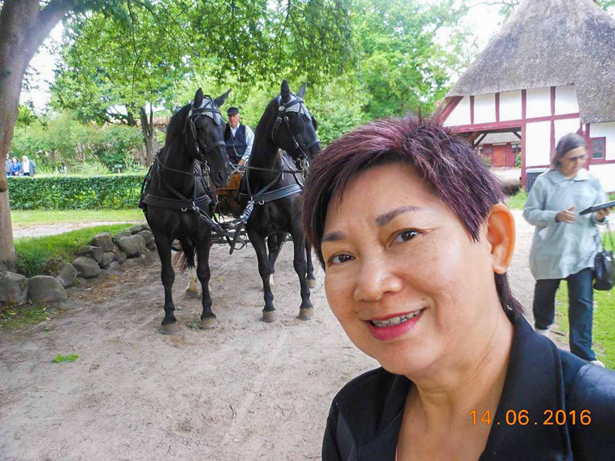 Merine in Denmark - 58-year-old Singaporean Solo Backpacker