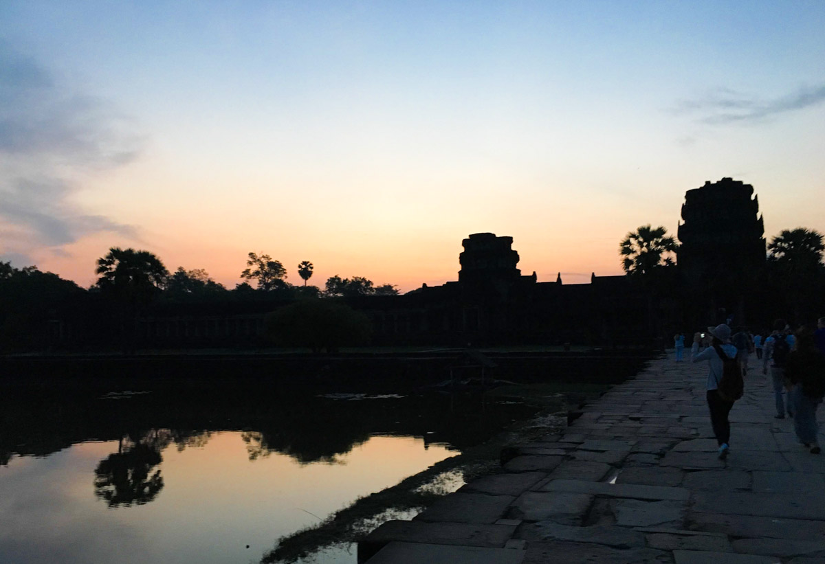 Sunrise at the Angkor Wat by Merine Chung - 58-year-old Singaporean Solo Backpacker