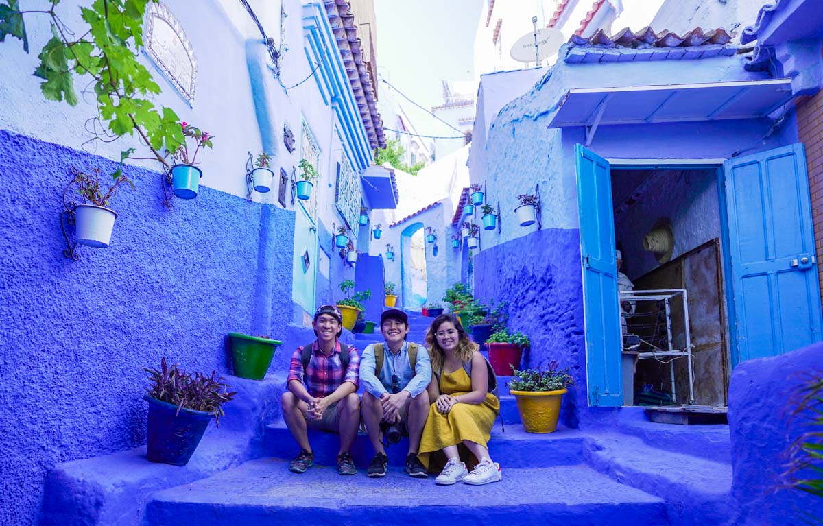 The Travel Intern Team at Chefchaouen in Morocco - 13-Day Morocco Itinerary