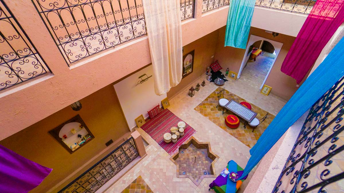 Accommodation at Riad Tazawa for the first day - Morocco Itinerary
