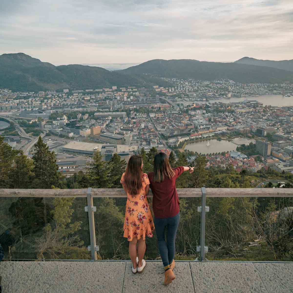 Bergen view from Bryggen - Summer Norway Itinerary