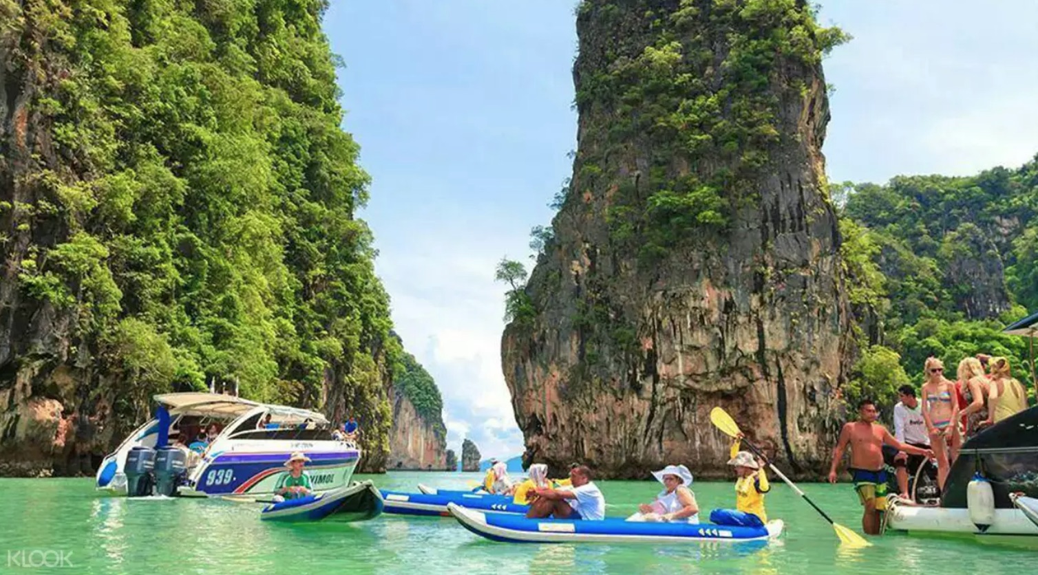 Canoe on Phang Nga Island - Phuket Island Hopping Guide