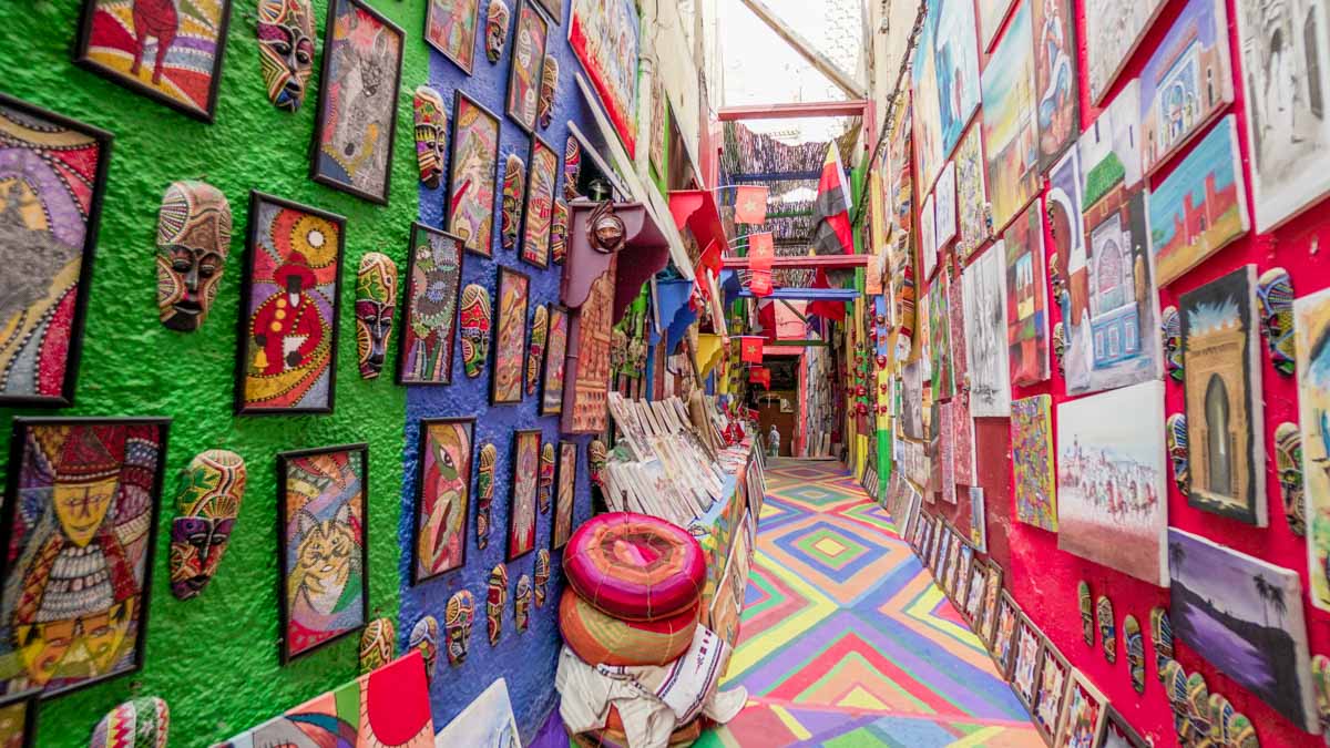 Colourful Street in Fez - Morocco Itinerary