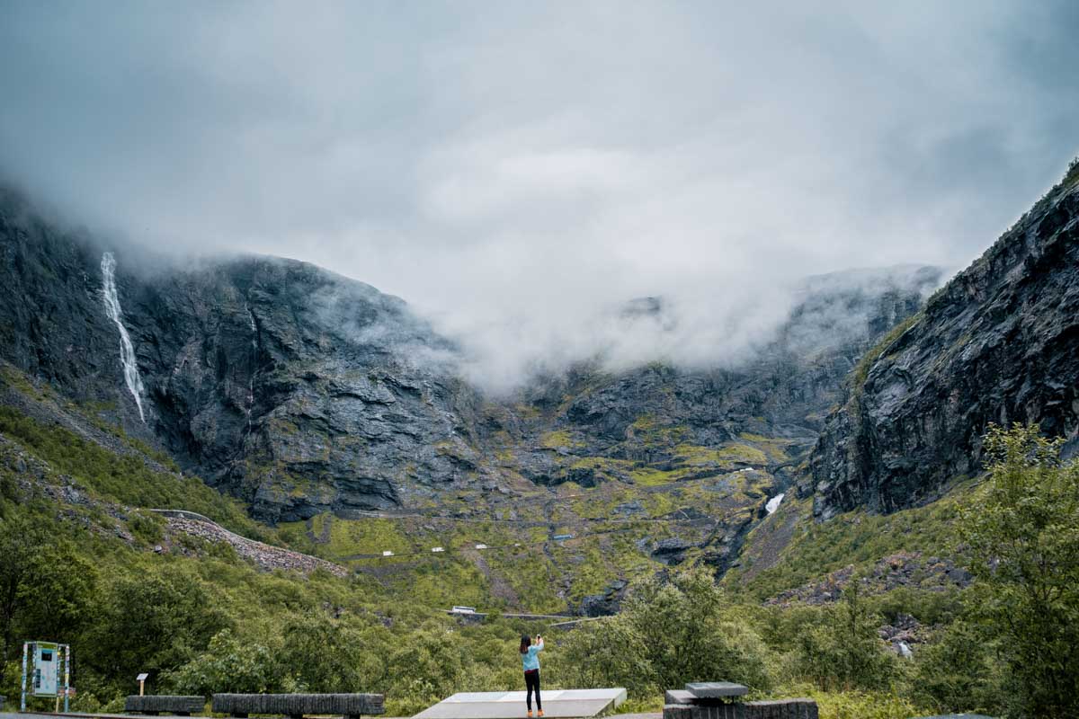 Trollstigen bottom viewpoint - Summer Norway Itinerary