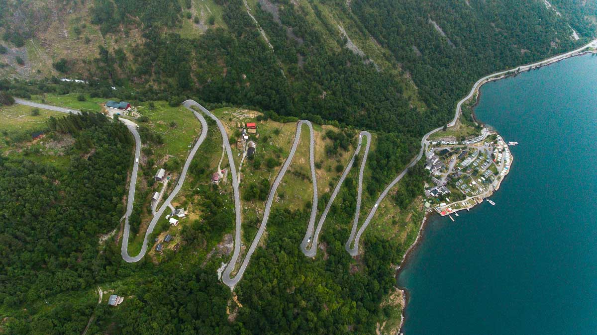 Geirangerfjord Hairpin bends - Summer Norway Itinerary