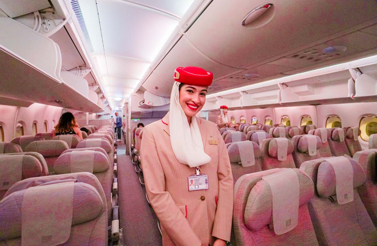 Inside the A380 Emirates Aircraft Towards Casablanca - Morocco Itinerary