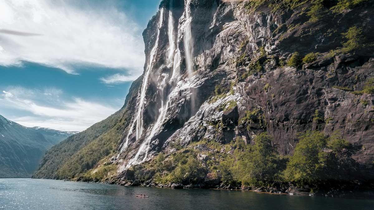 Geirangerfjord Seven Sisters Waterfall - Summer Norway Itinerary