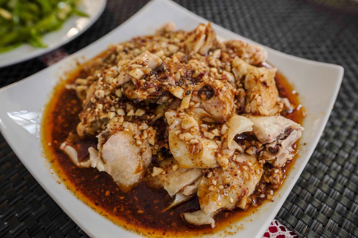 Szechuan Spicy Chicken at Restaurant Buoayad in Fes - Morocco Itinerary