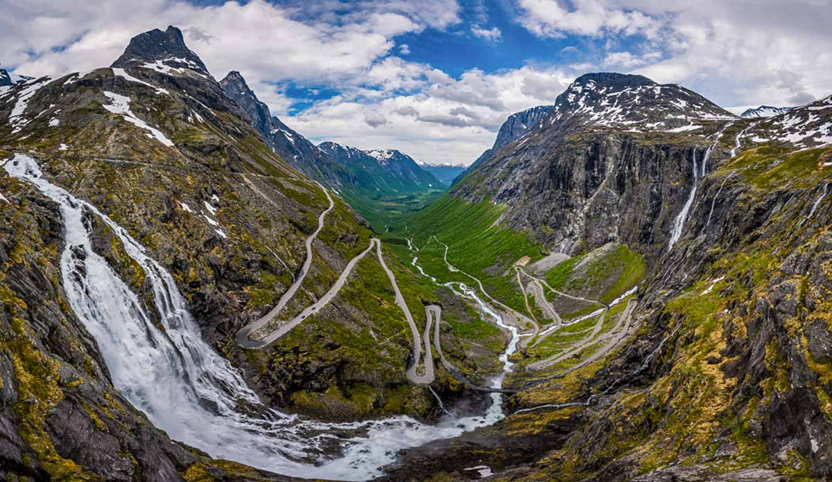 Trollstigen Trolls ladder View Point in Stigrøra - Summer Norway Itinerary