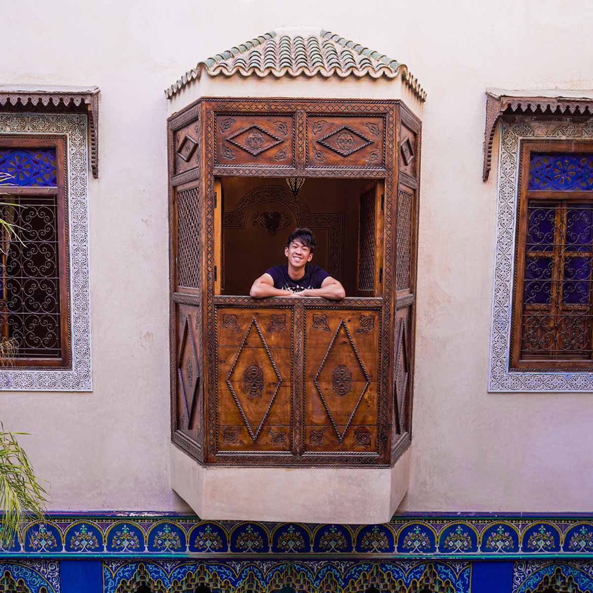 Window Shot at Riad Puchka in Marrakesh - Morocco Photo Guide