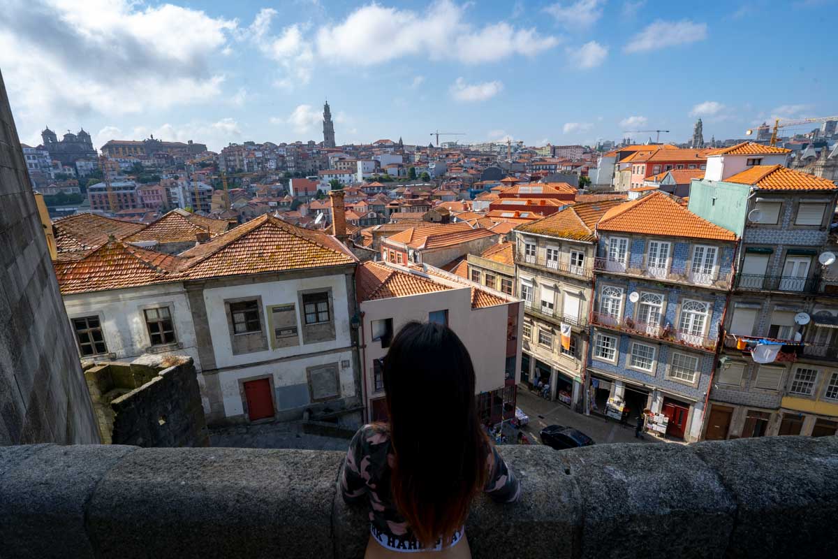 view from porto cathedral - portugal itinerary