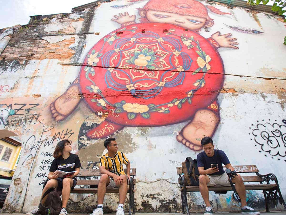 Posing at Phuket Old Town - TTI Ambassadors Boot Camp in Phuket
