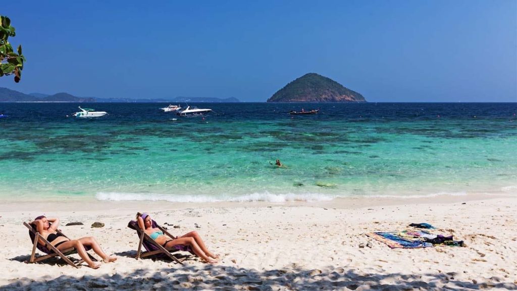 Beach on Coral Island - Phuket Island Hopping