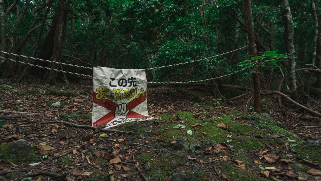 Climbing Mount Fuji - Aokigahara Forest Warning Signs