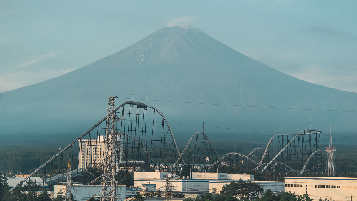 Climbing Mount Fuji - Fuji Q and Mt Fuji View