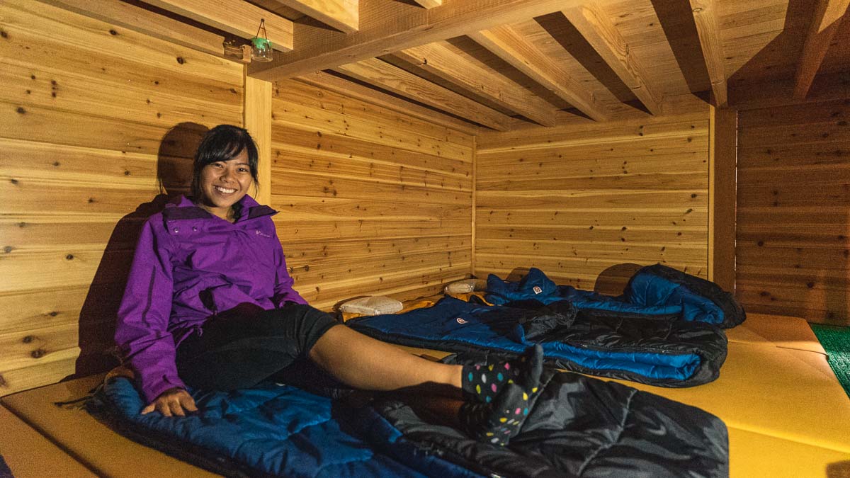 Climbing Mount Fuji - Fujichikan Mountain Hut Sleeping Area