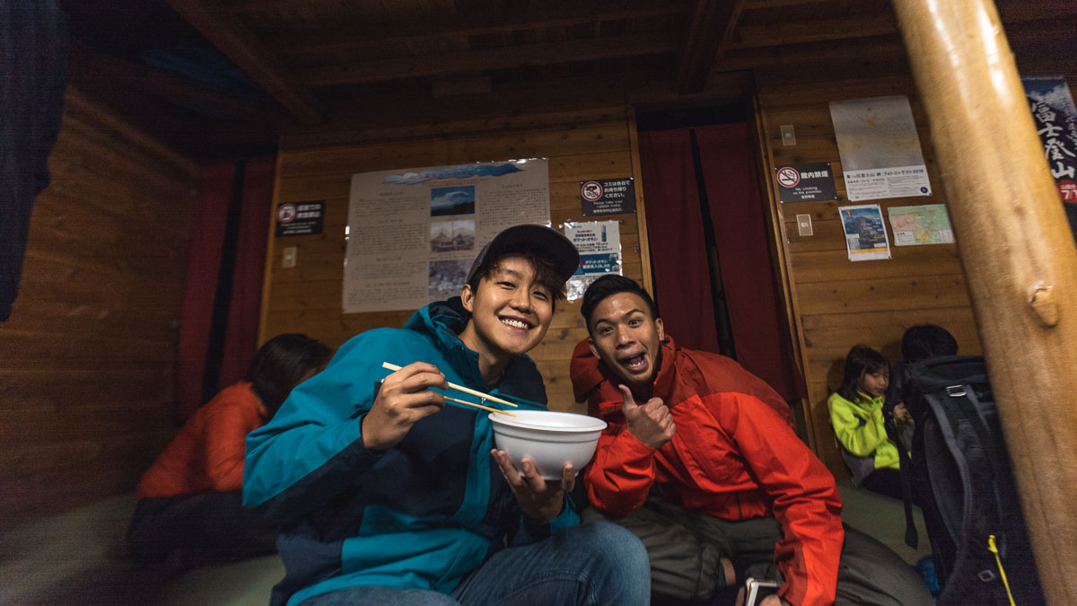 Climbing Mount Fuji - Ramen at Old 8th Station