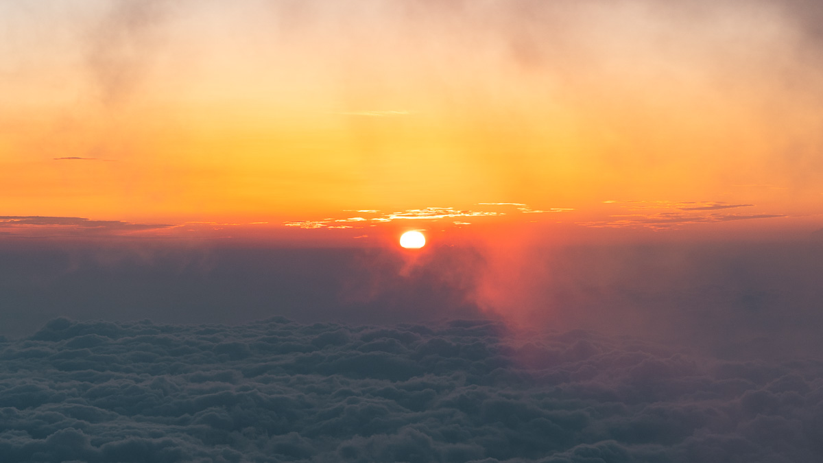 Climbing Mount Fuji - Sunrise View