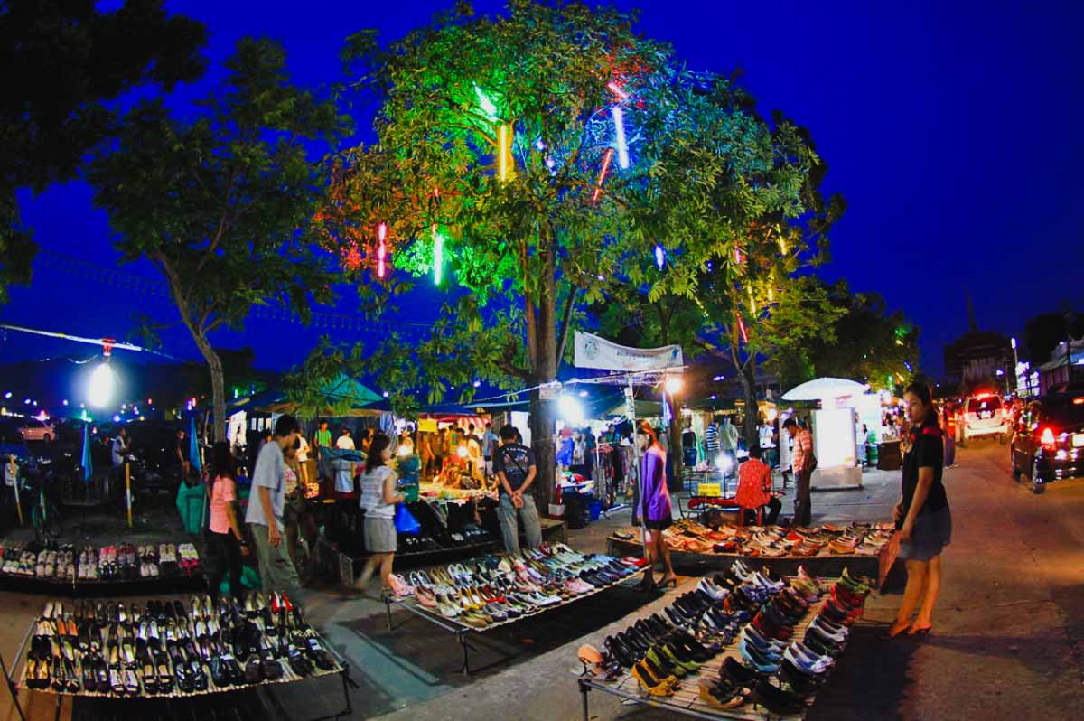 Stalls at Naka Weekend Market - Nightlife in Phuket