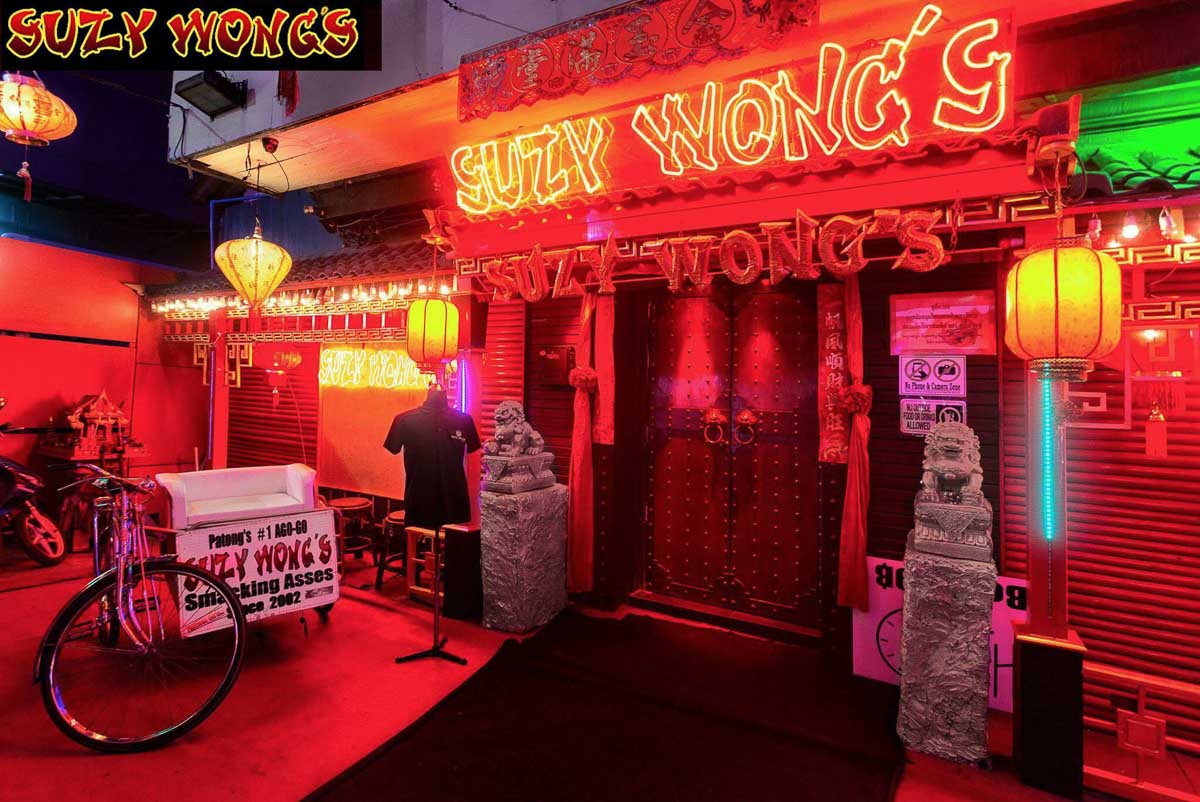 Entrance to Suzy Wong's - Nightlife in Phuket