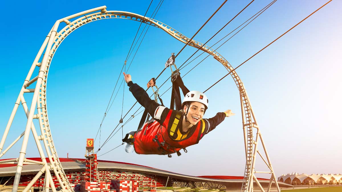 Ferrari World Abu Dhabi Zip Line Experience