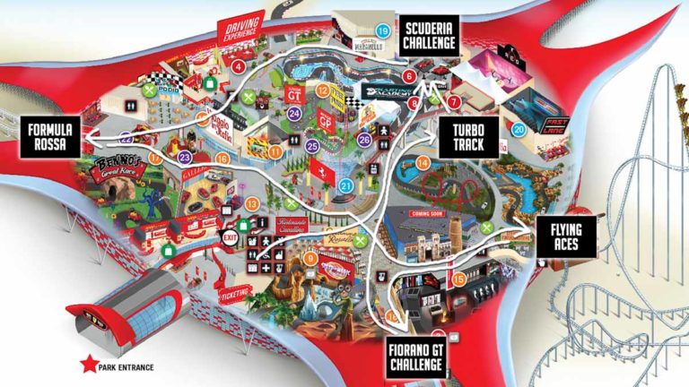 Ferrari world map