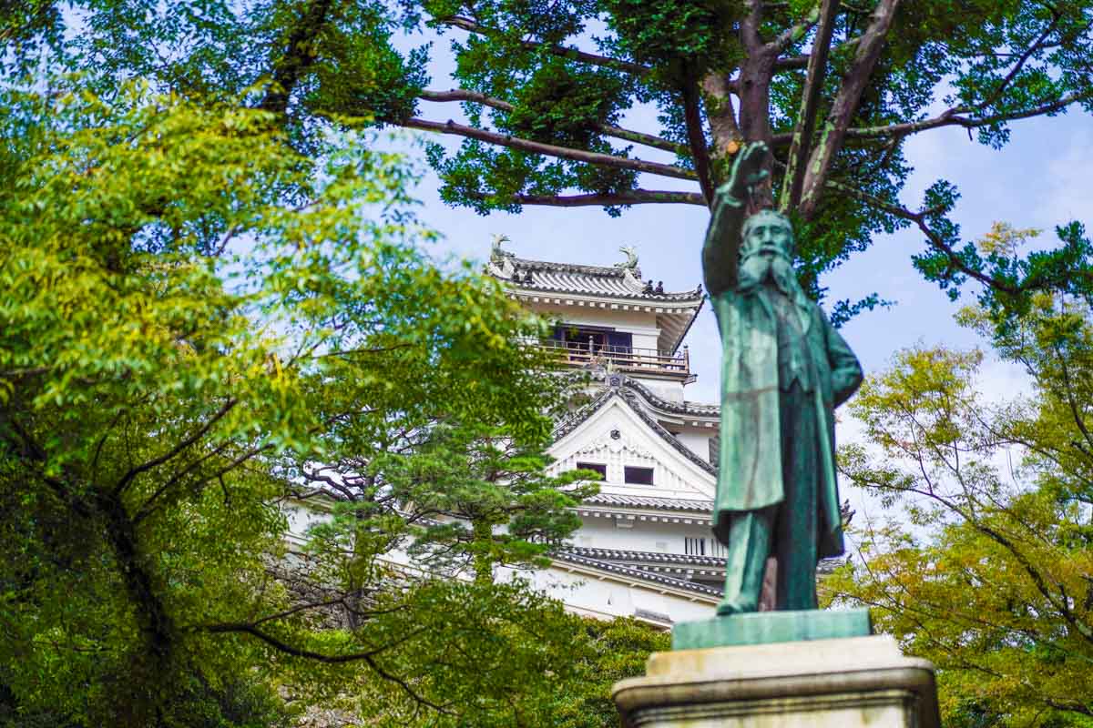 Kochi Castle From Ground Level - Things to do in Kochi Japan