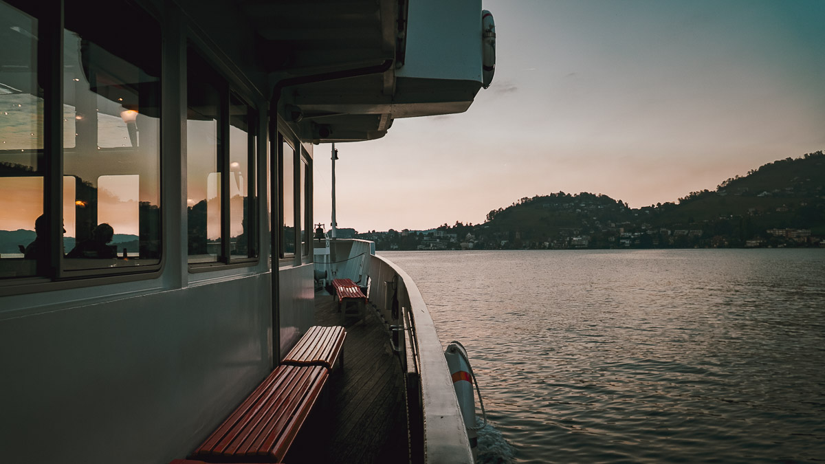 Lake Lucerne Boar Ride - Switzerland Swiss Travel Pass Guide