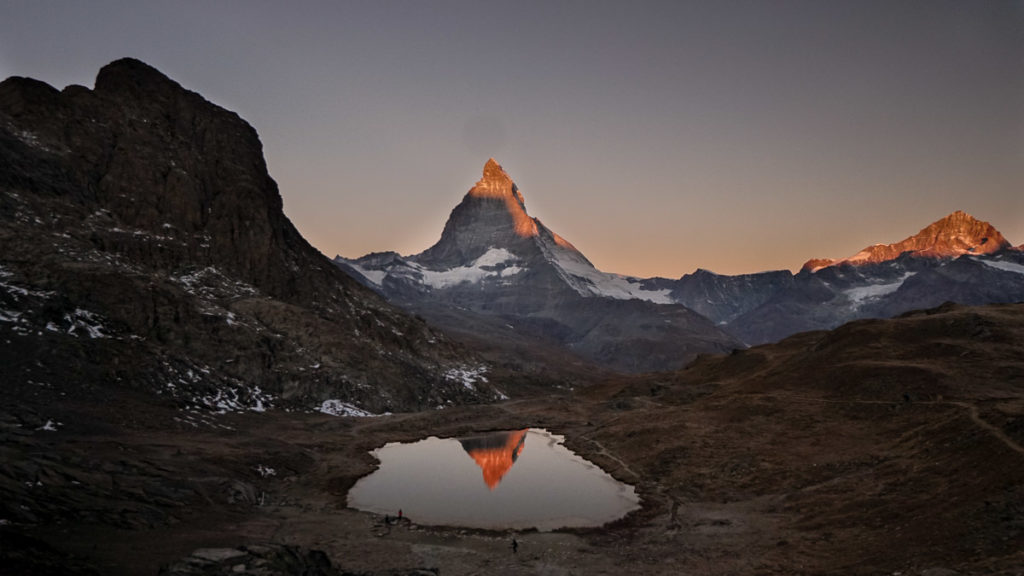 Matterhorn at Sunrise from Rifflesee - Hikes around the world
