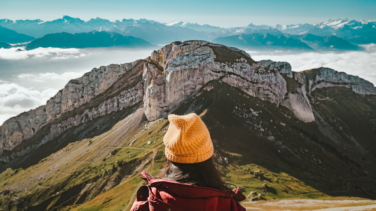 View from Mount Pilatus in Lucerne, Switzerland - Europe Itinerary Backpacking on Budget