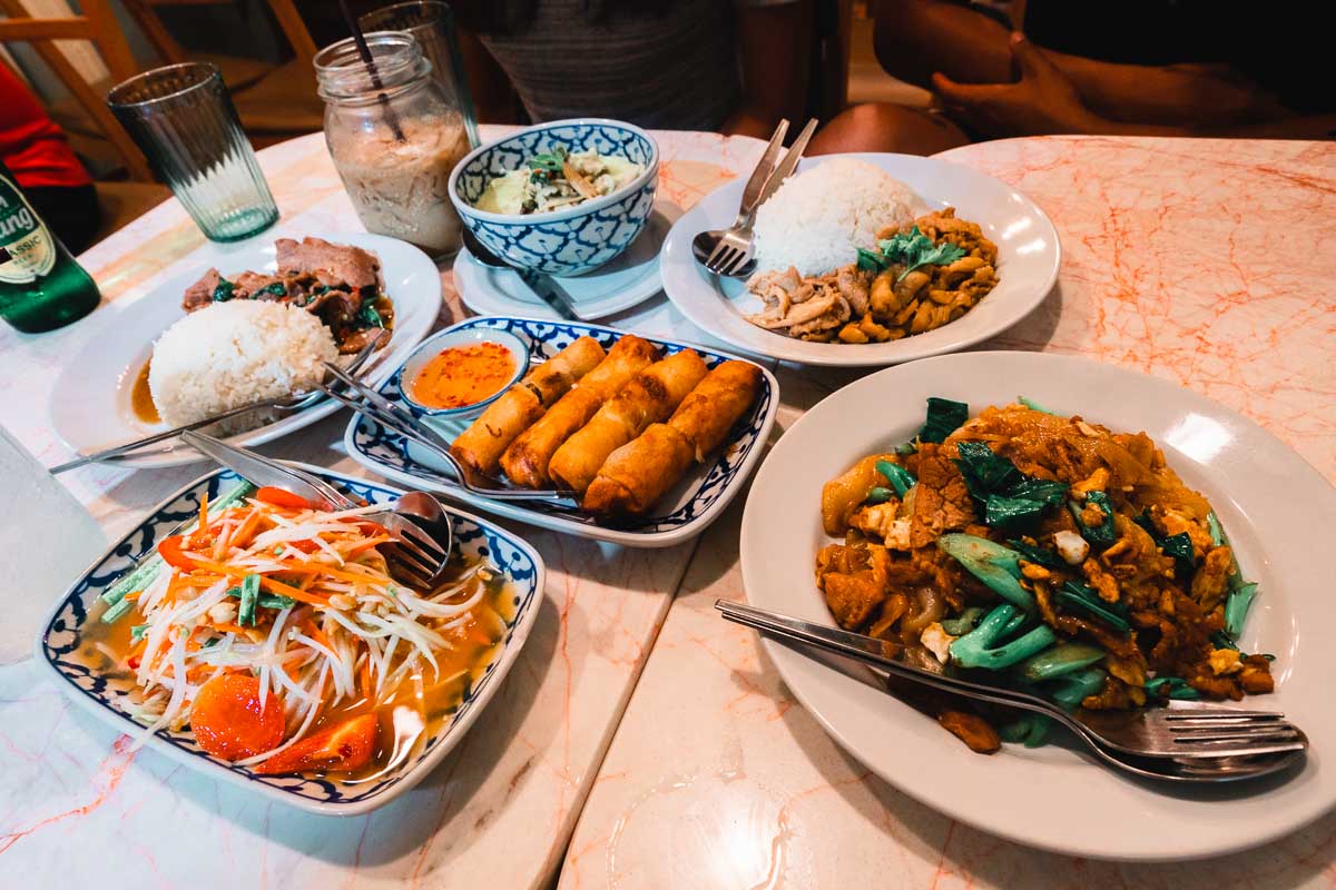 Baan ThaTien Cafe Dishes - Bangkok Itinerary