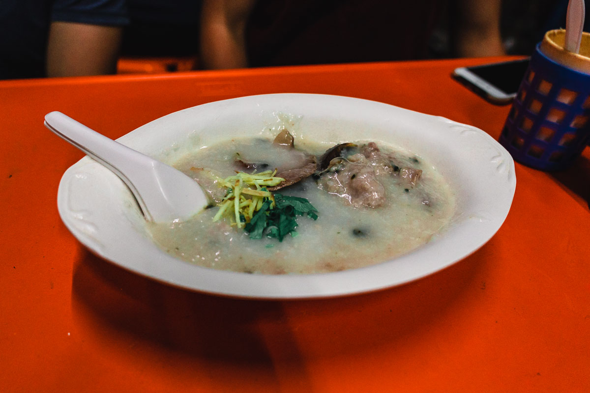 Bowl of Joke Prince Pork Porridge - Bangkok Itinerary