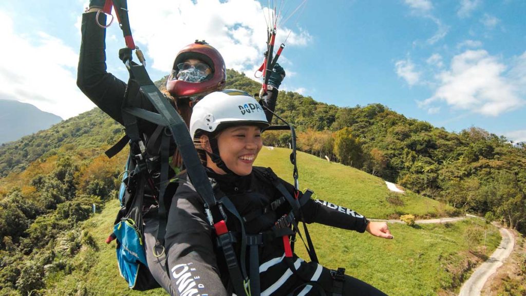 Eastern Taiwan Itinerary - Hualien paragliding