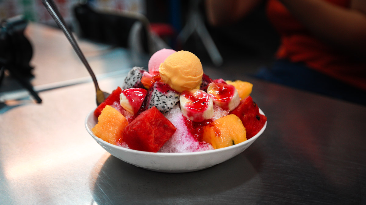 Kaohsiung Po Po Shaved Ice dessert - Eastern Taiwan Itinerary 