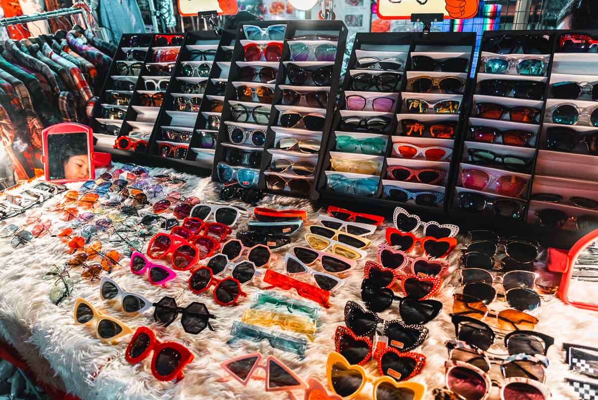 Funky Sunglasses Sold at Ratchada Rod Fai Night Market - Bangkok Itinerary