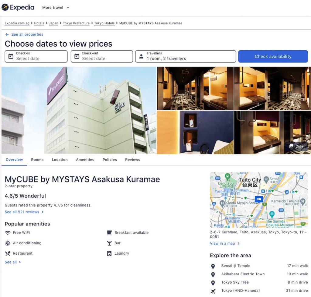 Mystays Asakusa on Expedia