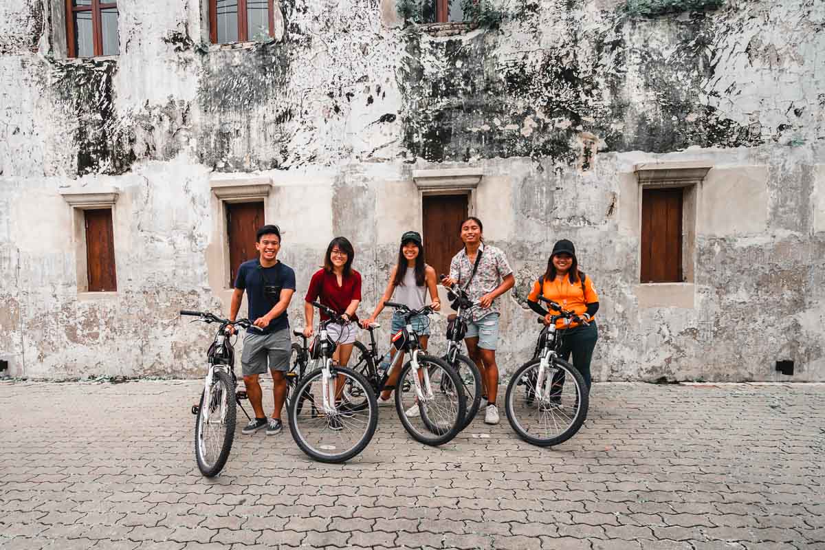 Posing with Go Bangkok Bicycle Tour Guide - Bangkok Itinerary