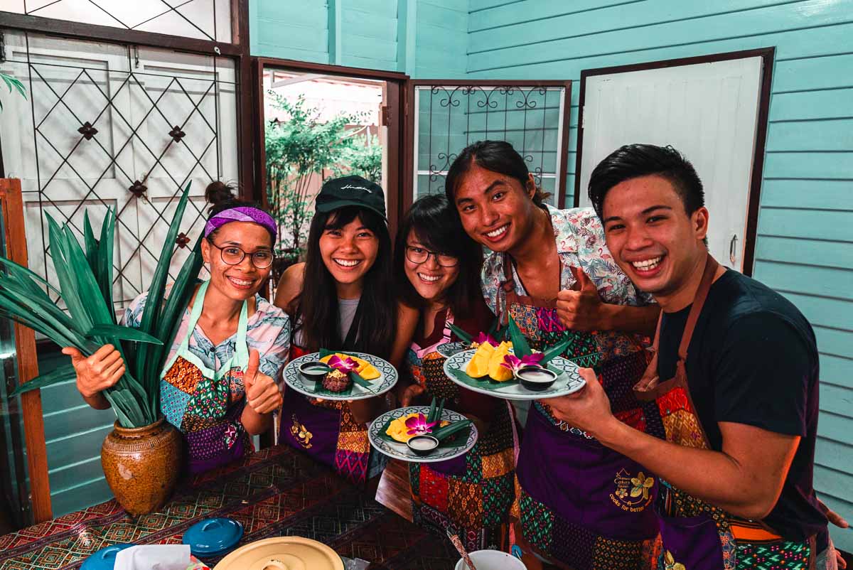 Showing Off Dishes at Cooking Class - Bangkok Itinerary