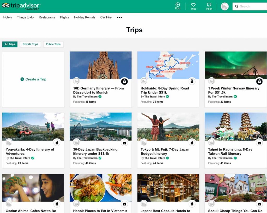 The Travel Intern on TripAdvisor Trips