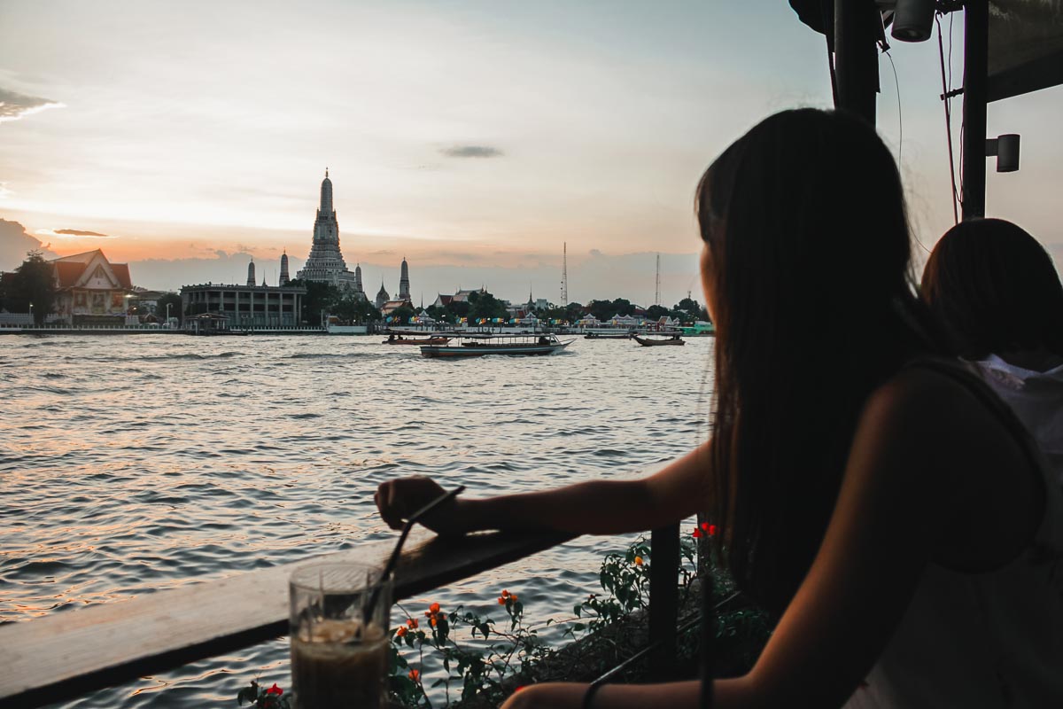 Watching the Sunset at VIVI The Coffee Place - Bangkok Itinerary
