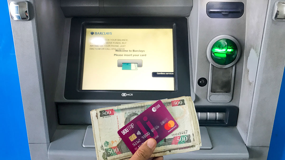 Withdrawing Money at the ATM in Kenya -- YouTrip Review 2